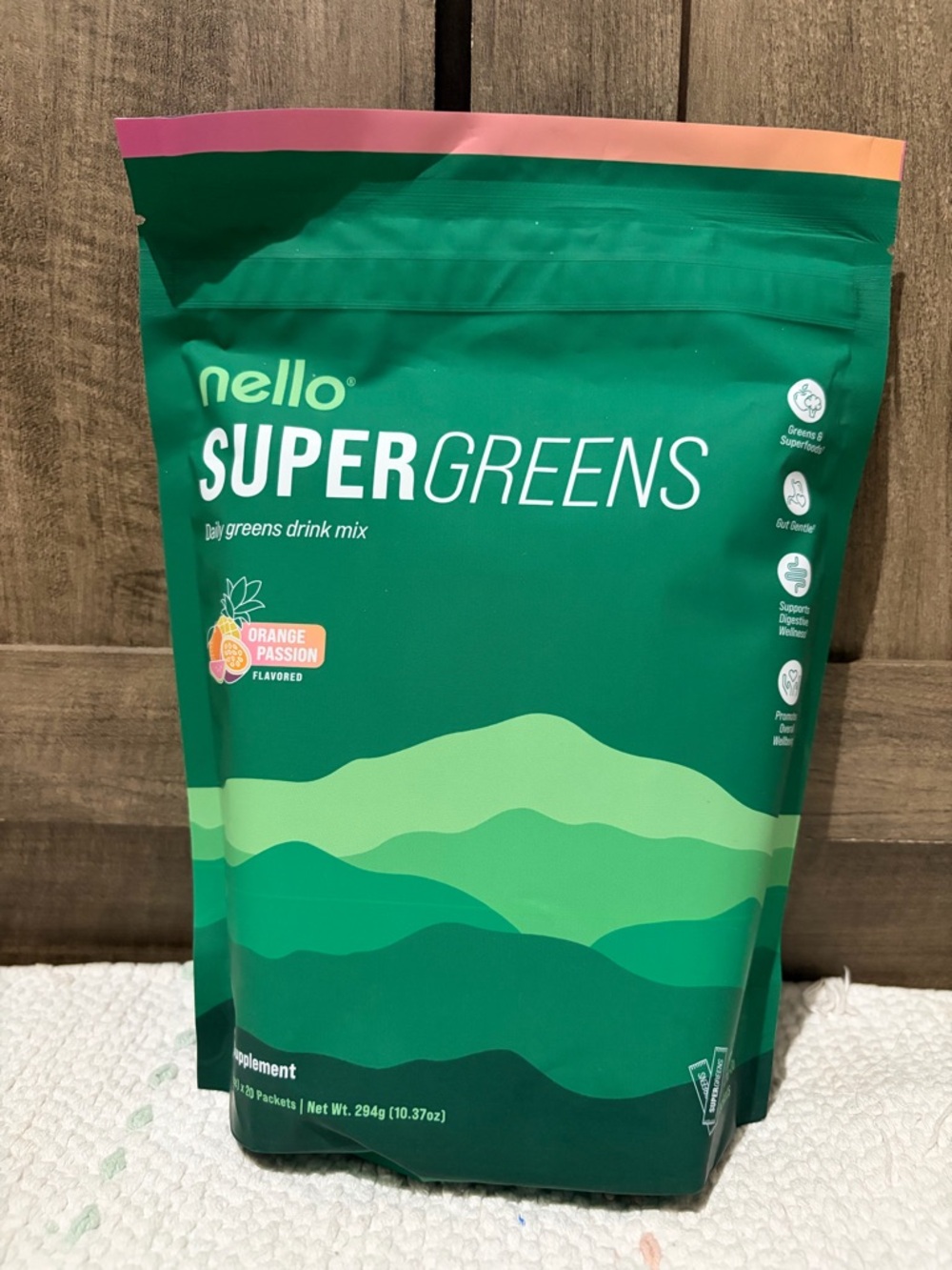 SUPERGREENS Orange Passion Daily Greens Drink Mix - Green